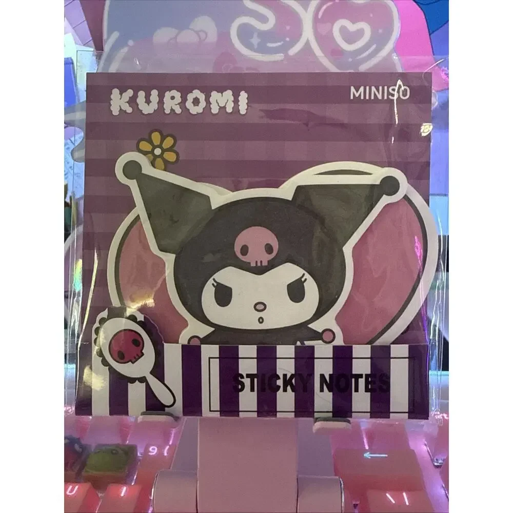Kuromi Sticky Notes Set 2 Designs 20 Sheets Kawaii Stationery 2024 Sanrio